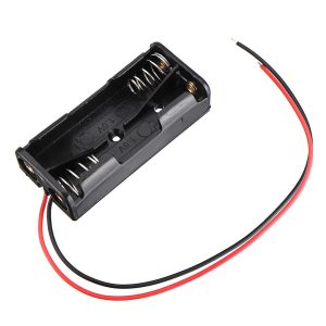 AAA Double Battery Holder Case with wires