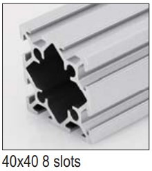 4040 PG20 T-Slot Aluminum Profile 3Mtr