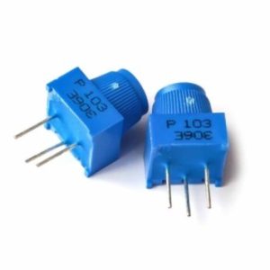 1/4Watt Through Hole Trimmer Potentiometer with knob — Resistance: 50K