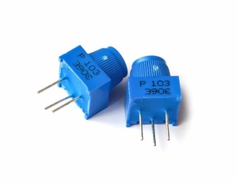 1/4Watt Through Hole Trimmer Potentiometer with knob — Resistance: 50K