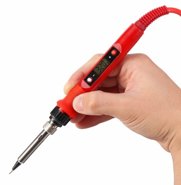 80W 220V Adjustable Temperature LCD Digital Soldering Iron - Image 2