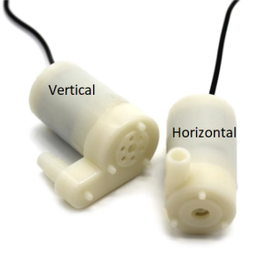 Micro Submersible DC Motor Pump - Vertical — Color: Black