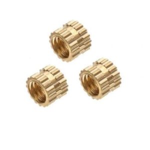M3 Brass Threaded Insert (2, 3 or 5mm) (Pack of 4) — Size: M3 x 3mm x 4.6mm