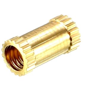 Knurled Brass insert for Plastic M4x4.5x10 (Pack of 4)