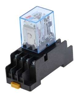 DIN Mount 4P-DT 220V/5A Relay (MY4NJ) without base