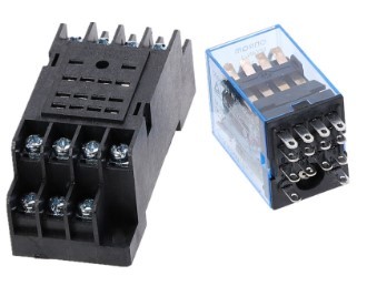 DIN Mount 4P-DT 220V/5A Relay (MY4NJ) without base - Image 2
