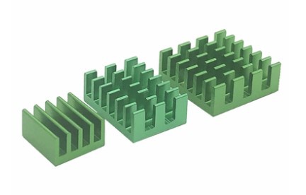 Raspberry Pi 4B 3pcs Heatsink (Green)
