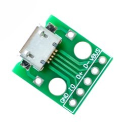 USB Micro Female to 2.54mm DIP