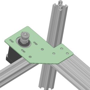 NEMA17 Outside Mount (Black)