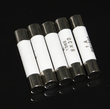 Ceramic 6 X 30mm fuses — Current: 500mA