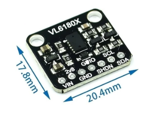 VL6180x Time-of-Flight (ToF) proximity sensor and ambient light sensing (ALS) module