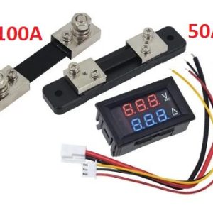 Amp - Voltage Meter 100V/50A With Shunt