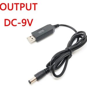 DC to DC 9V USB Booster Cable 5.5x2.1MM