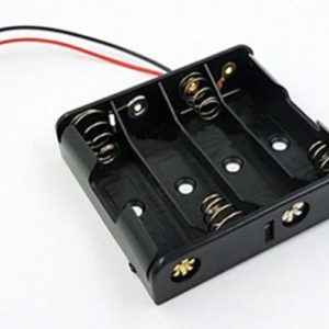 AA x 4 Battery Holder Case with Wires
