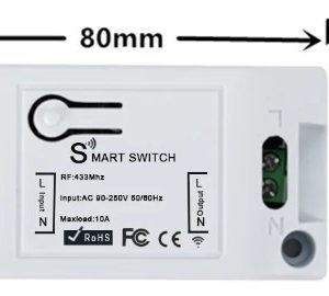 433Mhz AC90-220V Receiver Remote Control Switch Relay