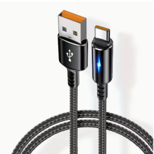 USB-C Charger Cable, PD 5A Fast Charging, length 1m (black)