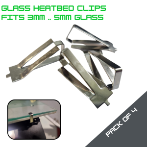 Heatbed Glass Clips (Pack of 4)