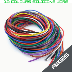 3Mtr x 10 Colours 26 AWG Silicone Project Wire