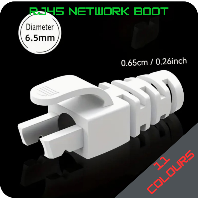 RJ45 Ethernet Network Cable Strain Relief Boot — Color: Orange - Image 2
