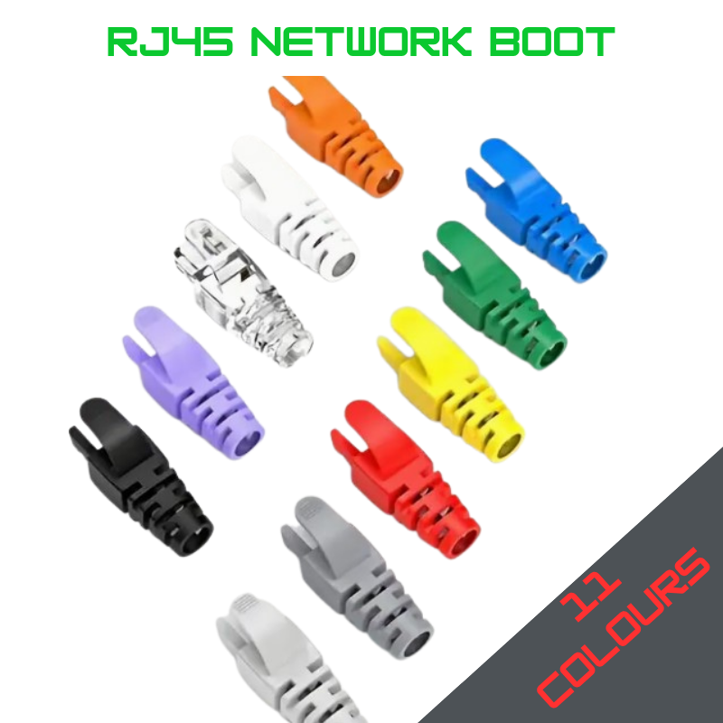RJ45 Ethernet Network Cable Strain Relief Boot — Color: Orange - Image 3