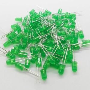 5mm Green LED Diffused (Pack of 5)
