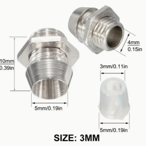 LED Clip Holder silver metal 3mm (Pack of 2)