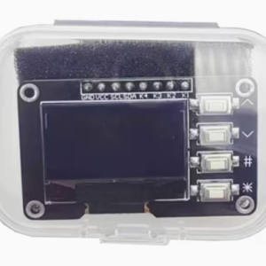 0.96 Inch White OLED Display with 4 Key Interfaces Keyboard