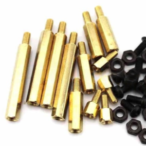 M3 Hexagon Single Head Copper Stud and Screw Nut