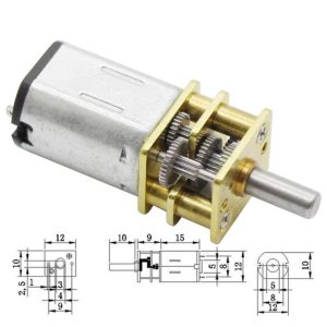 Micro Metal Geared Motor 1000RPM --- 6V