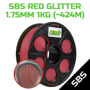 FIL X SBS Filament Glitter - Red 1.75mm (1kg)