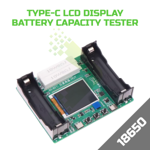 18650 Lithium Charger/Battery Capacity Tester with Colour display