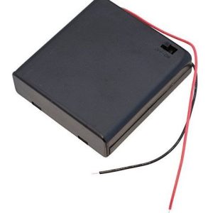 AA x 4 Enclosed Battery Holder Box with Switch